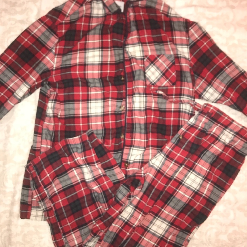 Plaid Pajama Set